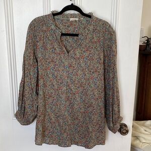 Fat Face Multicolor Floral Blouse